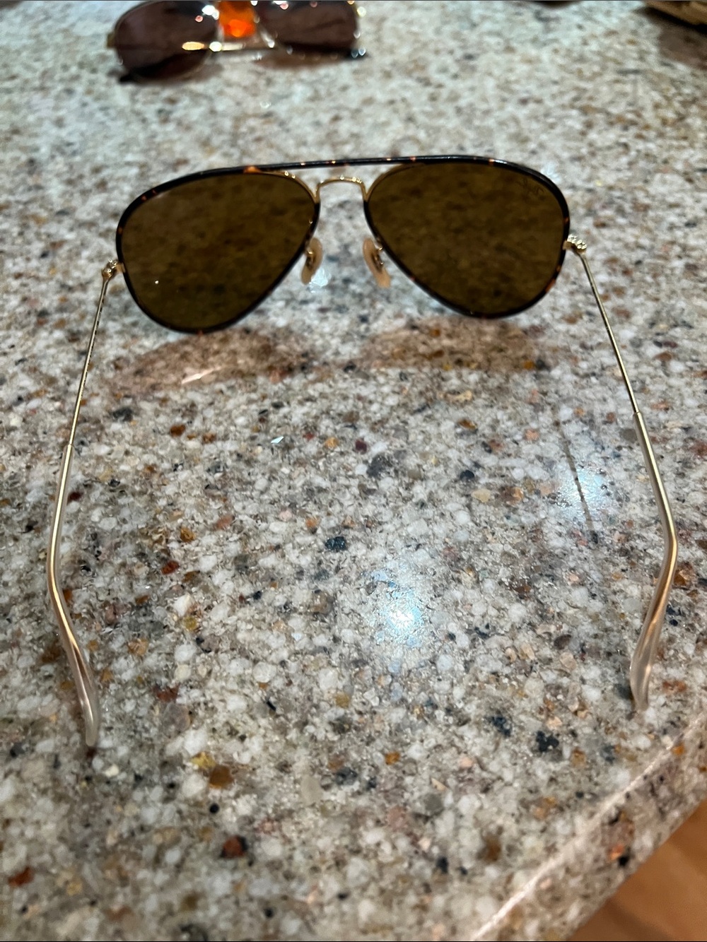 Ray-Ban Aviator Tortoiseshell Frame with Brown Lenses unisex Sunglasses. - Picture 2 of 6